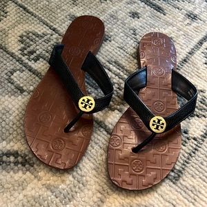 Tory Burch leather sandals - size 10 - looks brand new!!!